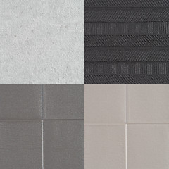 Image showing Set of grey vinyl samples