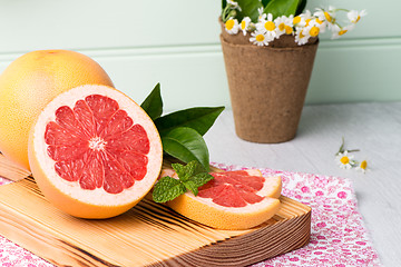 Image showing Ripe grapefruit