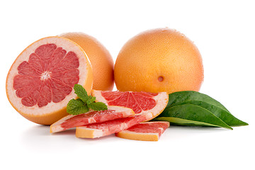 Image showing Ripe red grapefruit