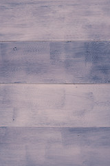 Image showing Purple color paint plank wall