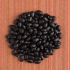 Image showing Circle of black beans