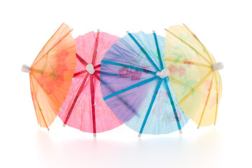 Image showing Paper umbrellas for cocktails