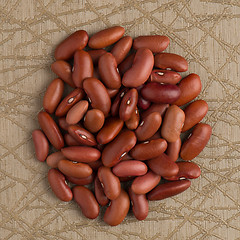 Image showing Circle of red beans