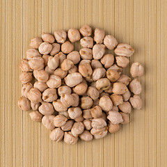 Image showing Circle of chickpeas