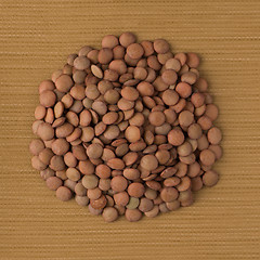 Image showing Circle of lentils