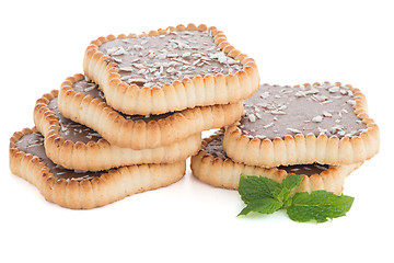 Image showing Chocolate tart cookies