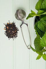 Image showing Herbal tea with melissa