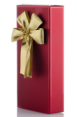 Image showing Red box with gold bow