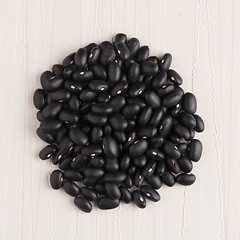 Image showing Circle of black beans