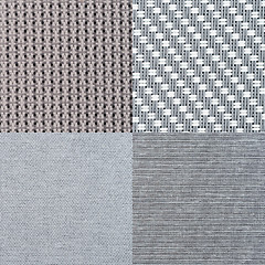 Image showing Set of grey vinyl samples