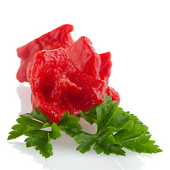 Image showing Red peppers closeup