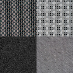 Image showing Set of grey vinyl samples