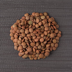 Image showing Circle of lentils