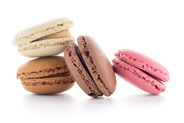 Image showing Colorful French Macarons