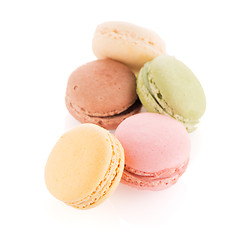 Image showing Colorful French Macarons