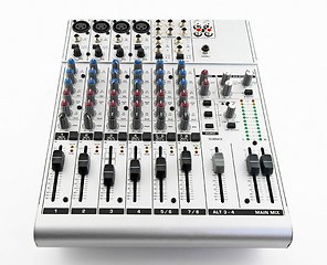 Image showing Silver sound mixer