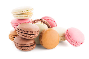 Image showing Colorful French Macarons