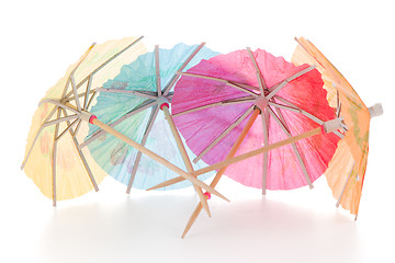 Image showing Paper umbrellas for cocktails