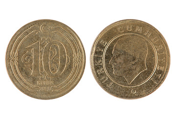 Image showing Turkish 10 Kurus Coin