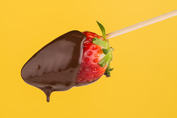 Image showing Strawberry and chocolate