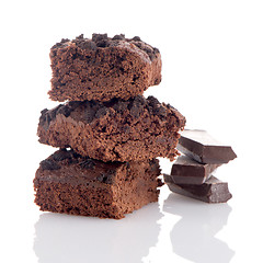 Image showing Chocolate brownies