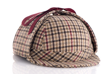 Image showing British Deerhunter or Sherlock Holmes cap