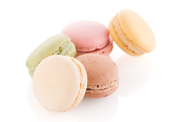 Image showing Colorful French Macarons