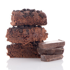 Image showing Chocolate brownies