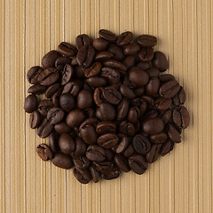 Image showing Circle of coffee