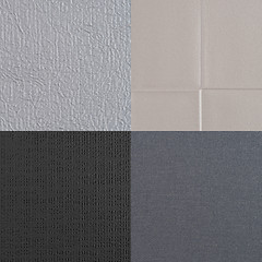 Image showing Set of grey vinyl samples