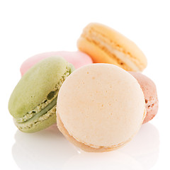 Image showing Colorful French Macarons