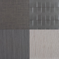 Image showing Set of grey vinyl samples