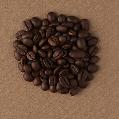 Image showing Circle of coffee