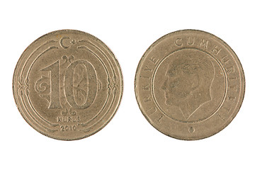 Image showing Turkish 10 Kurus Coin