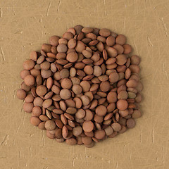 Image showing Circle of lentils