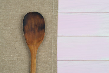 Image showing Kitchenware on beige towel