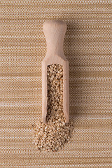 Image showing Circle of sesame seeds