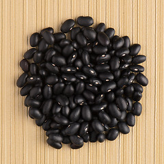 Image showing Circle of black beans