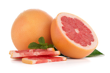 Image showing Ripe red grapefruit