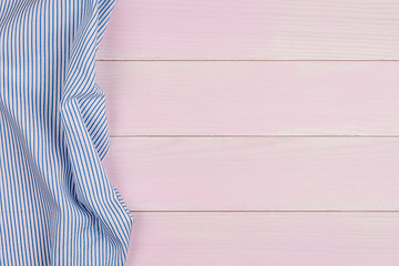 Image showing Blue towel over table