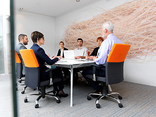 Image showing business people group on meeting