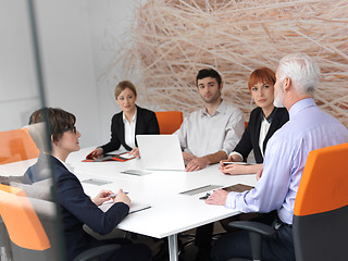 Image showing business people group on meeting