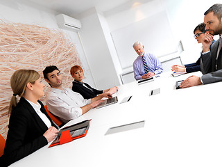 Image showing business people group on meeting