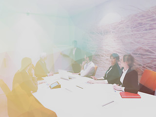 Image showing business people group on meeting