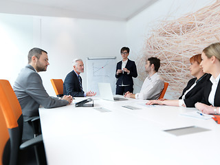 Image showing business people group on meeting