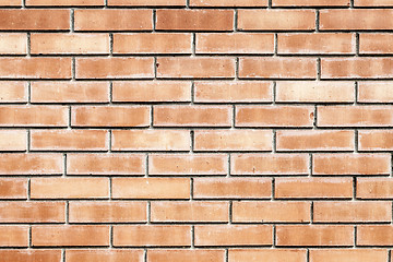 Image showing Weathered Old Red Brick Wall