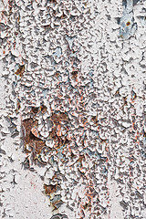 Image showing Grungy White Concrete Wall Background