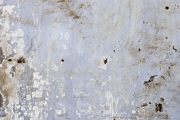 Image showing Grungy White Concrete Wall Background