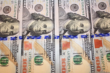 Image showing hundred dollar bank notes