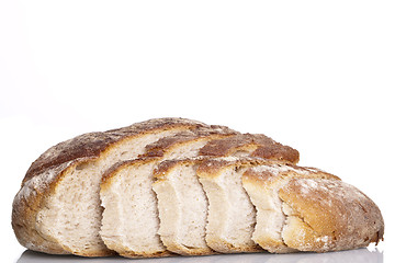 Image showing tasty fresh baked bread bun baguette natural food